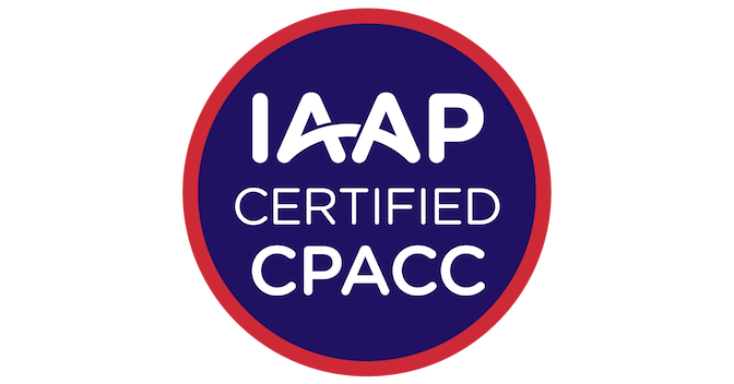 IAAP Certified CPACC credential